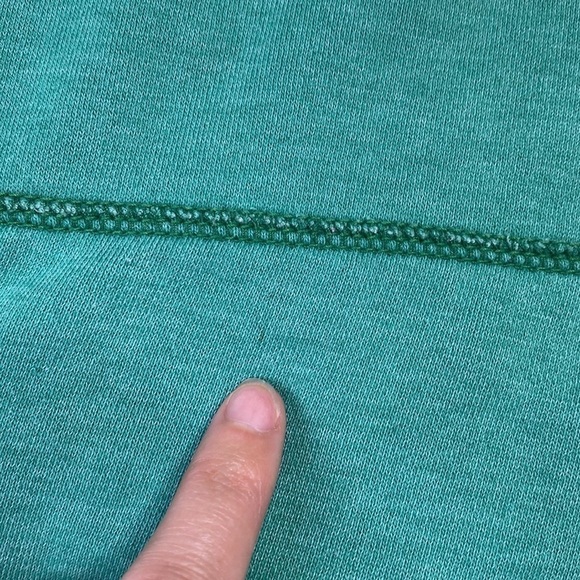 American Eagle Green Hooded Sweatshirt Y2K Medium - Picture 6 of 6